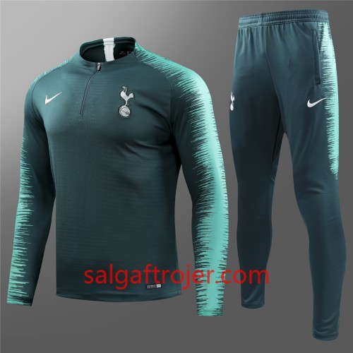 Tottenham Hotspur Sweatshirt Dragt Grøn 2018-2019 Tottenham Hotspur Sweatshirt Dragt Grøn 2018-2019